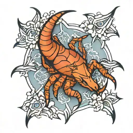 Capricorn Spider Pottery White Ink