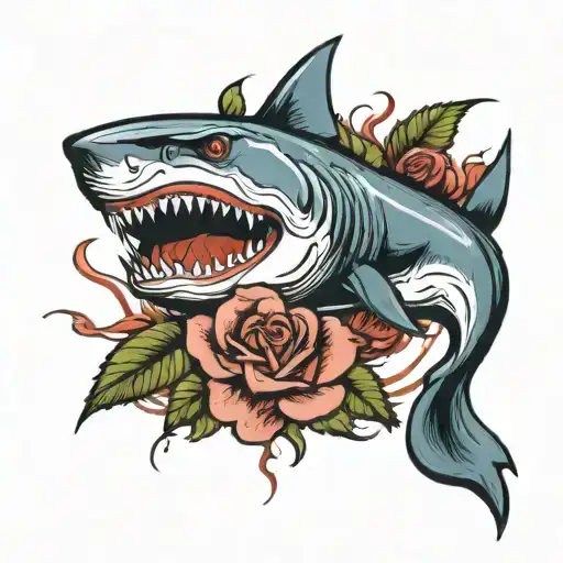 Shark And Rose