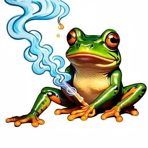 Magical Frog Smoking