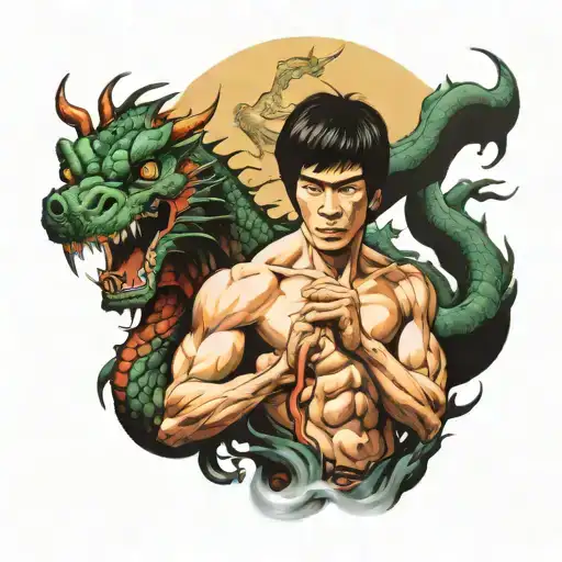 Bruce Lee Dragon Emerging