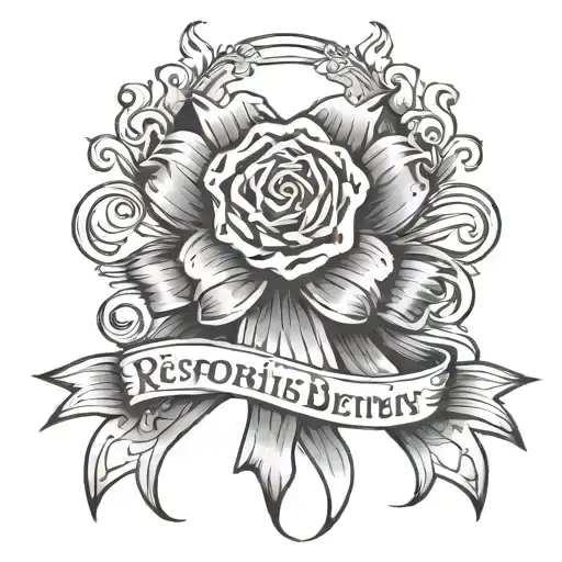 Responsibility Consistency Discipline Dedication Ribbon Wrapped