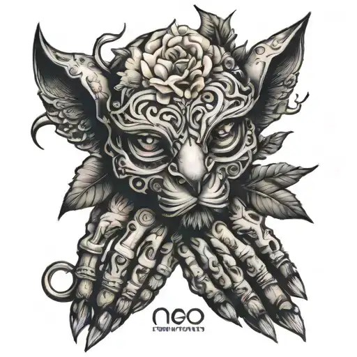 Hand Tattoo To Cover Face