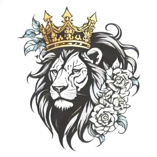 Lion Crown City Skyline