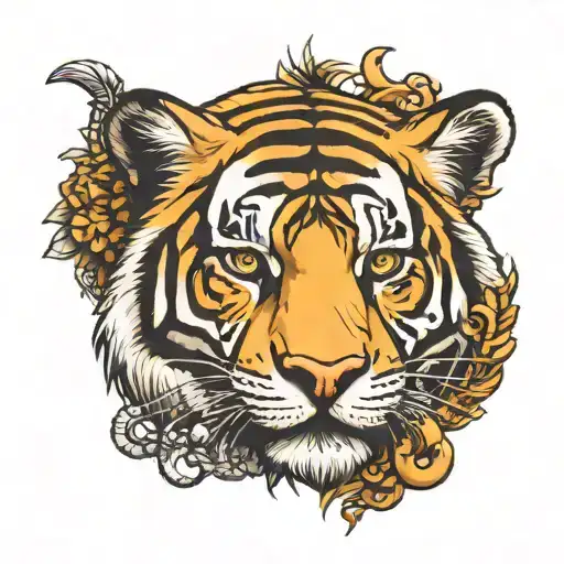 Tiger Head Me Vs Me With Egyptian Ankh