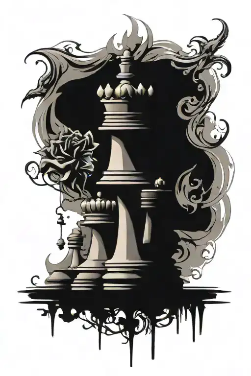 Chess Shadows Projected