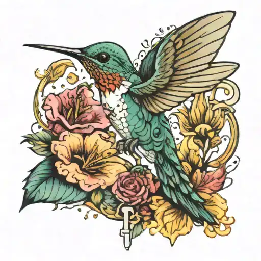 Humming Bird With Key