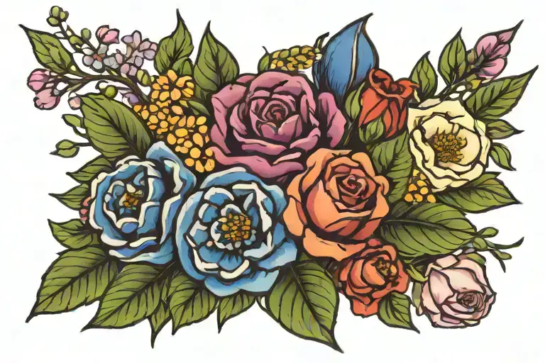 Birth Flower Bouquet February April May September