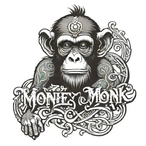 Monkey With Text Monk3