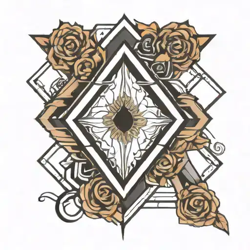 Basic Rhombus Shape Outline