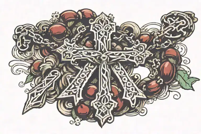 Rosary Cross With A Name Of Gloria