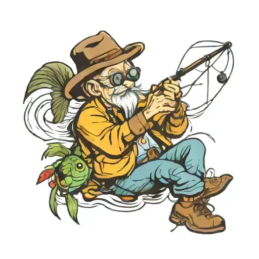 Grandpa Rip Fishing