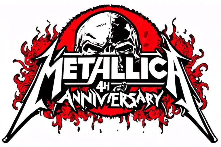 Metallica 4Th Anniversary Logo