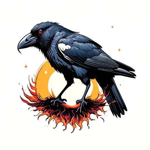 Blackhole Eating A Crow