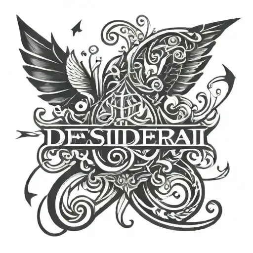 Abstract Sketch Of The Inscription Ii Desiderari