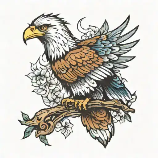Eagle And Magpie