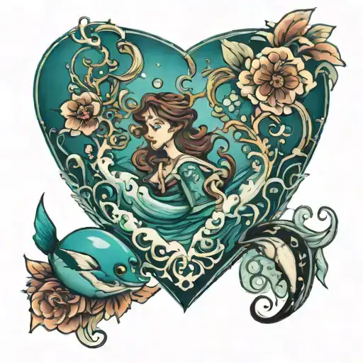 The Name Anastasia In The Ocean And The Heart