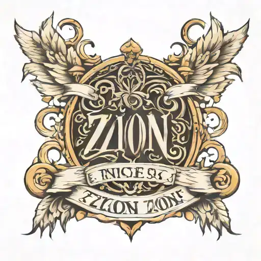 My Son Name Zion Name Intertwined