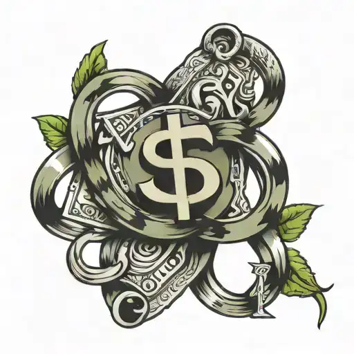 Money Sign Intertwined