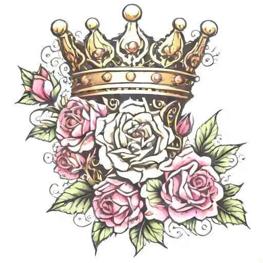 Throne Crown Roses Blooming