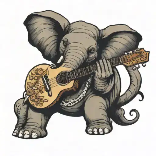 Guitar Playing Elephant