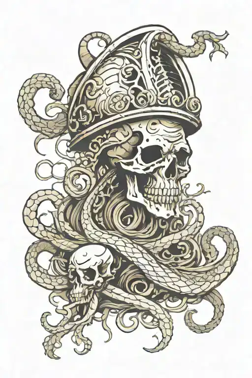 Kraken Emerging From Bevertown Skull