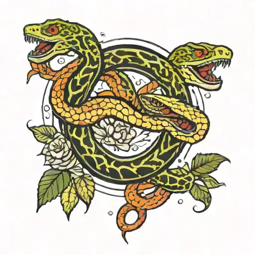 Creation Of Adam Snake Slithering