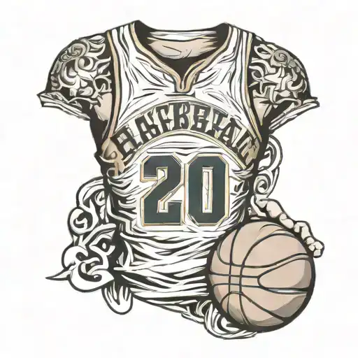 Basketball Jersey On Rib Cage