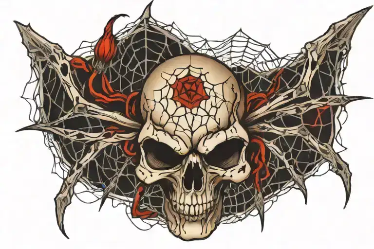 Spider Cobweb Skull