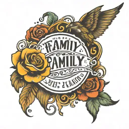 Family And Motivational Phrase Quote