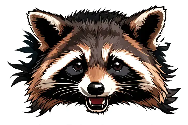 Cowboy Raccoon Head