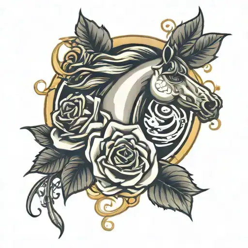 Roses And Ford Mustang Logo