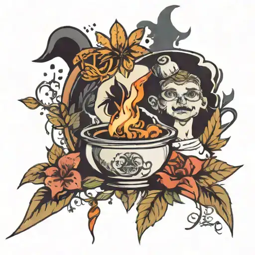 Cook And Flower Of The Witch