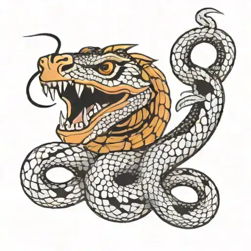 Arowa With Snake Wrapped