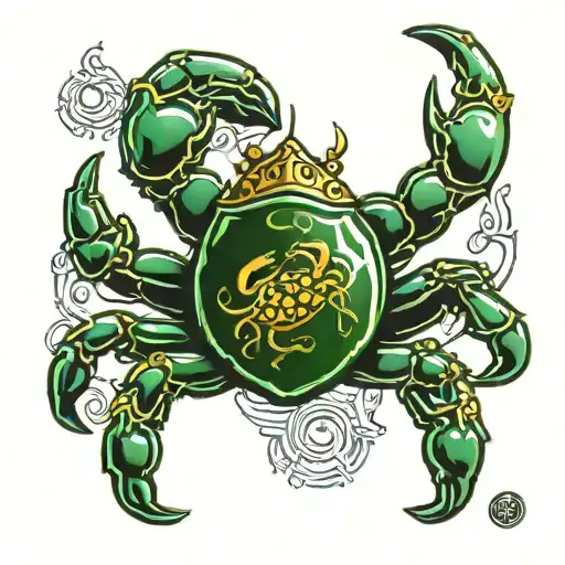 Cancer Crab With Emerald Tablet