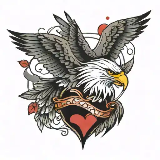 An Eagle Caring A Broken Heart