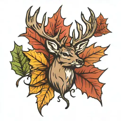 Canadian Leaf With 10 Point Buck