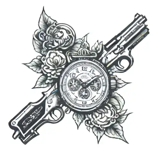 Money A Watch And A Gun