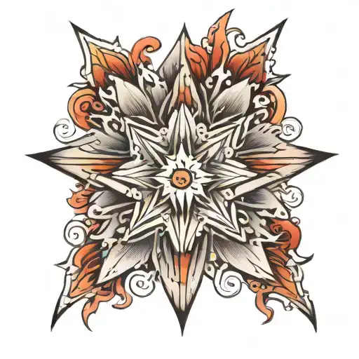 Star Thats Linger Vertically