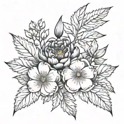 Crisanthamum And May Birth Flower