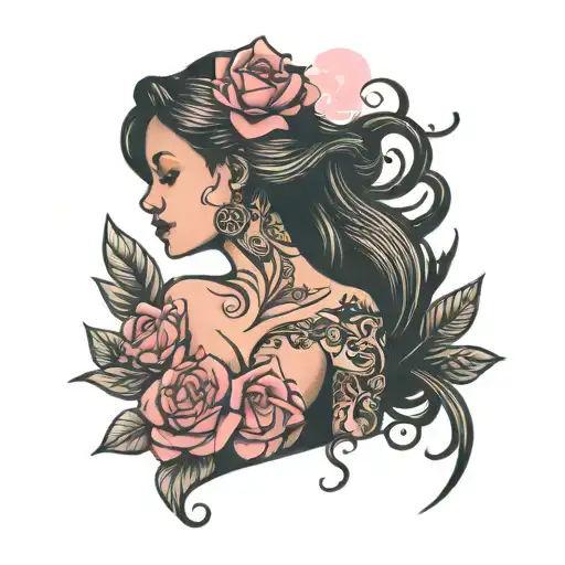 Breast Cancer Survivor Silhouette Self Love Grateful