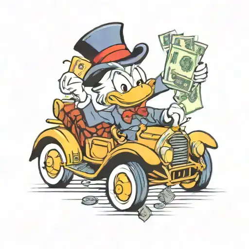 Scrooge Mcduck Money Benz Cadillac