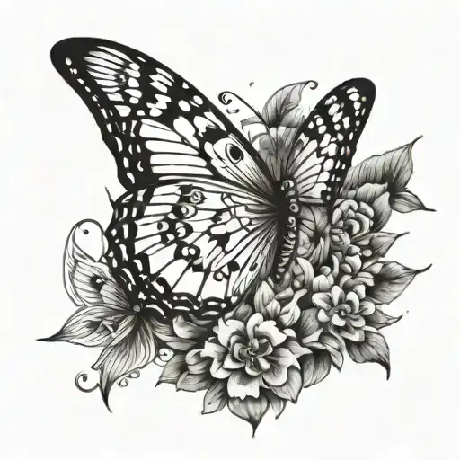 Butterfly With Emma On The Wing