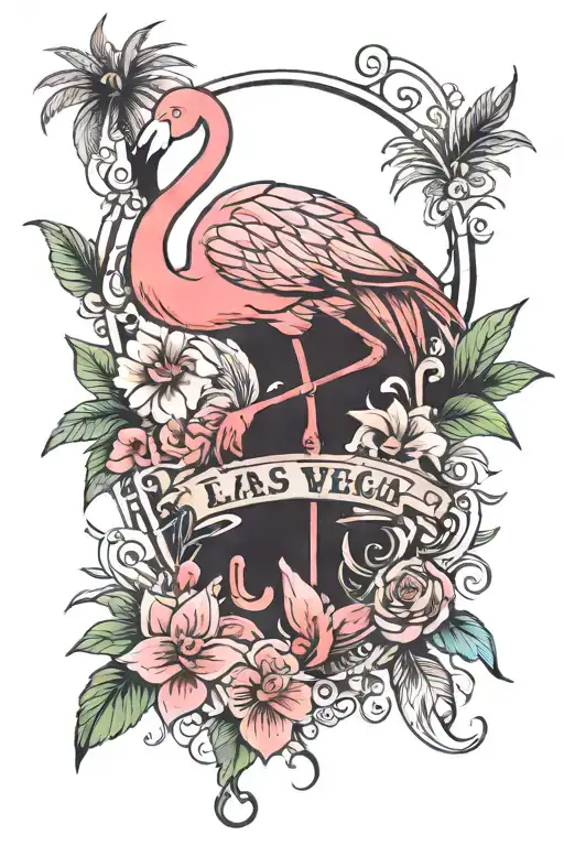 Flamingo In Las Vegas Sign