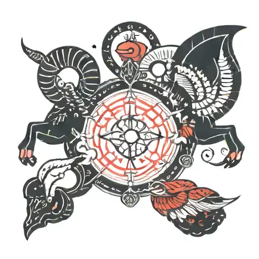 Aries And Capricorn Combined Constellation