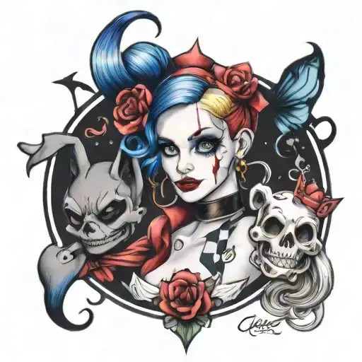 Harley Quin Y Princesas Disney Characters