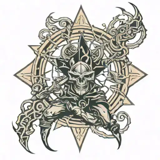 Rogue Diablo Video Game With Pentagram