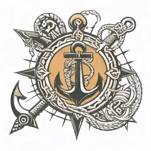 Anchor With Sigil Of Lucifer