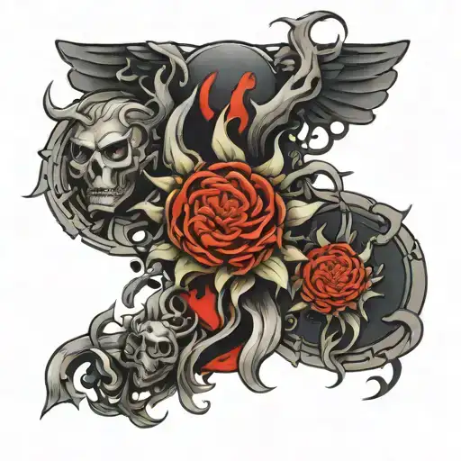 Good Versus Evil Tattoo Design