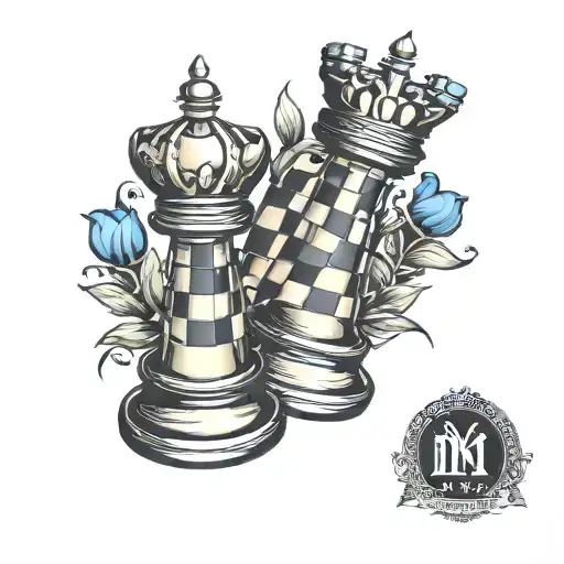 Chess Piece On A Chessboard