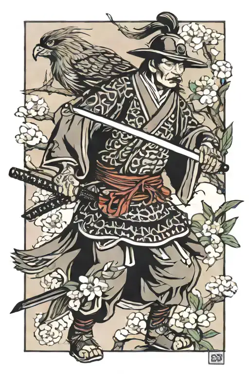Samurai Hunting With A Goshawk